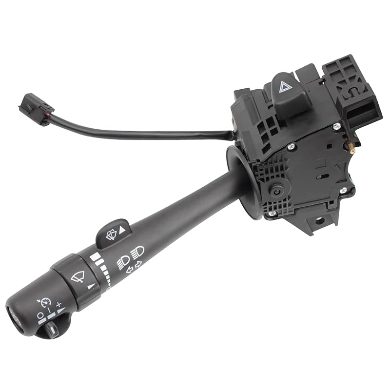 Multi-Function Combination Turn Signal Switch Compatible With 2002-2009 Trailblazer Escalade Envoy, 03-06 Silverado Tahoe Sierra Yukon, Replaces#