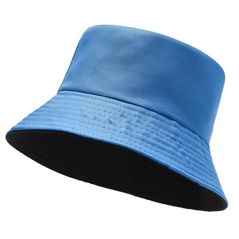 New Spring and Summer Small Fresh Basin Hat Tide Solid Color Bucket Hat Men's and Women's Outdoor Travel Visor Tide Version Hat