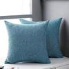 Modern Simple Style Linen Pillow Pure Color Elegant Office Bedside Cushion Cover Fabric Back Sofa