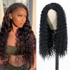 LISI HAIR Afro Women Curly Black Wigs Synthetic Heat Resistant Fiber Long Kinky Curly Wigs Long Wavy Wigs for Party Cosplay Daily Use