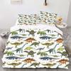 Dinosaur Animal Style Digital Printed Duvet Set - Polyester - Bedroom Decor -1 Bed Cover +2 Pillowcases (no Pillow Core)