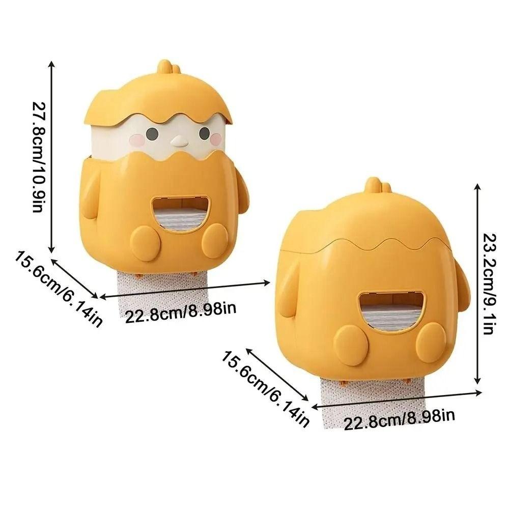 Водонепроницаемая стойка для хранения рулонной бумаги, мультяшный ящик для хранения мелочей для ванной комнаты, мешок для мусора