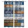 Wood Board Text Rules Blackout Curtains for Children Kids Home Decor Bedroom Living Room High Shading Window Curtains
