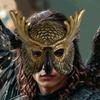 Scary Style Full Face Mask PP Material Animal Head Mask Full Face Cover Owl Mask  Mardi Gras