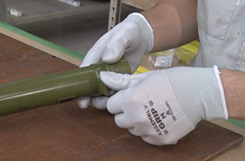 Showa Перчатки Нитриловые Без Тыльной Стороны Простая Сборка Размер M [10-упаковка Перчаток] Нет. 370, Упаковка, Рукоятка, Серый,