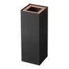 Jitsugyo Trash Can Square Long Brown W22XD22XH60cm RIN Trash Can Dust Box Slim 4530 Approx.