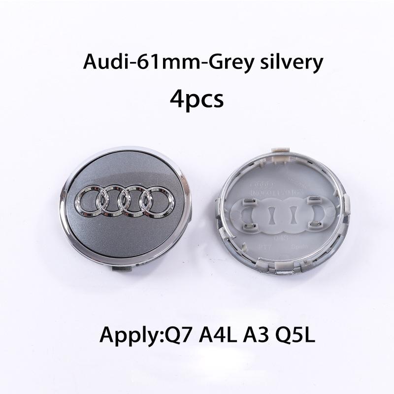 2026 Hot For 4GUFH Hub Caps 4pcs 60mm 61mm 68mm 69mm 4GUFH Hub Caps Car Wheel Center Caps For 4GUFH A1 A2 A3 A4 A5 A6 A7 A8 S3 S6 Q