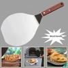Stainless Steel Round Spatula Pizza Peel Paddle Non‑Stick Pastry Lifter Cake Shovel With Hanging Hole Home Kitchen Baking Use 1