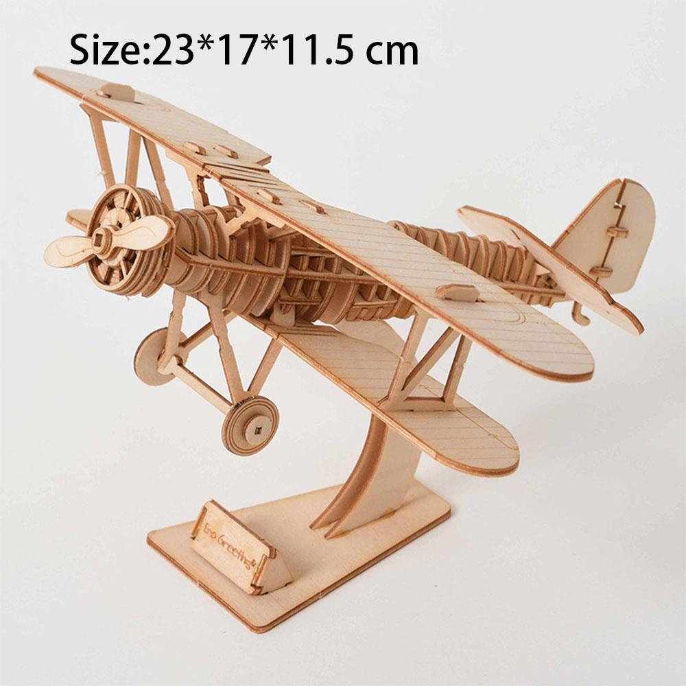 3D Парусник Самолет Деревянная Пазл-Модель для Сборки Пазлы DIY Поделки Строительный Набор Игрушки На День Рождения Рождественские Подарки Украшение Дома