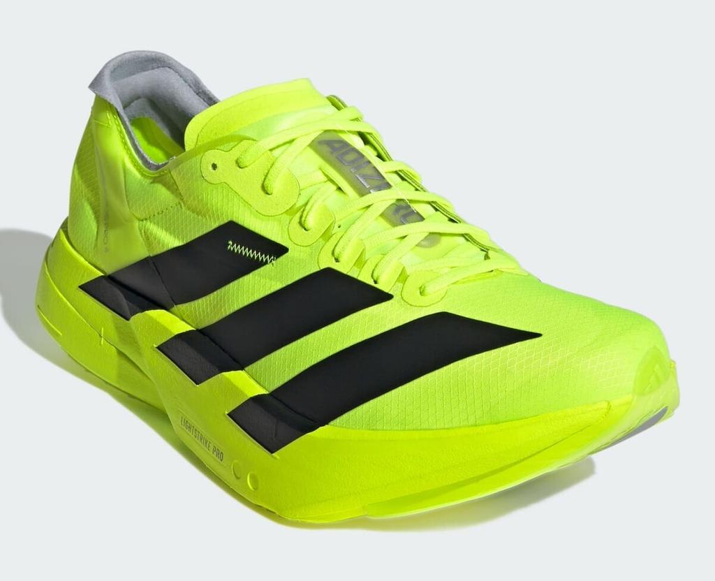 JR6364 adidas Adizero Adios Pro 4 Lucid Lemon Core Black Halo Silver (Мужской)