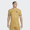 Nike Футболка с коротким рукавом с принтом узорчатых линий, выпуск Away Player, мужские топы Barcelona, ​​желтые DJ7642-715