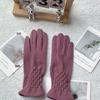 Women Full Fingers Suede Gloves Fashion Touch Screen Gloves New Lady Glove Mitten