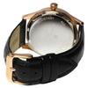 Salvatore Marra Men's Limited Edition Moon Phase Multi-Calendar Watch with 5 ATM Water Resistance, Leather Strap, Pink Gold and Black, SM24110-PGBK