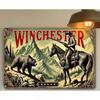 Винтажная металлическая вывеска Winchester Ammo для гаража, бара. Ретро настенный декор