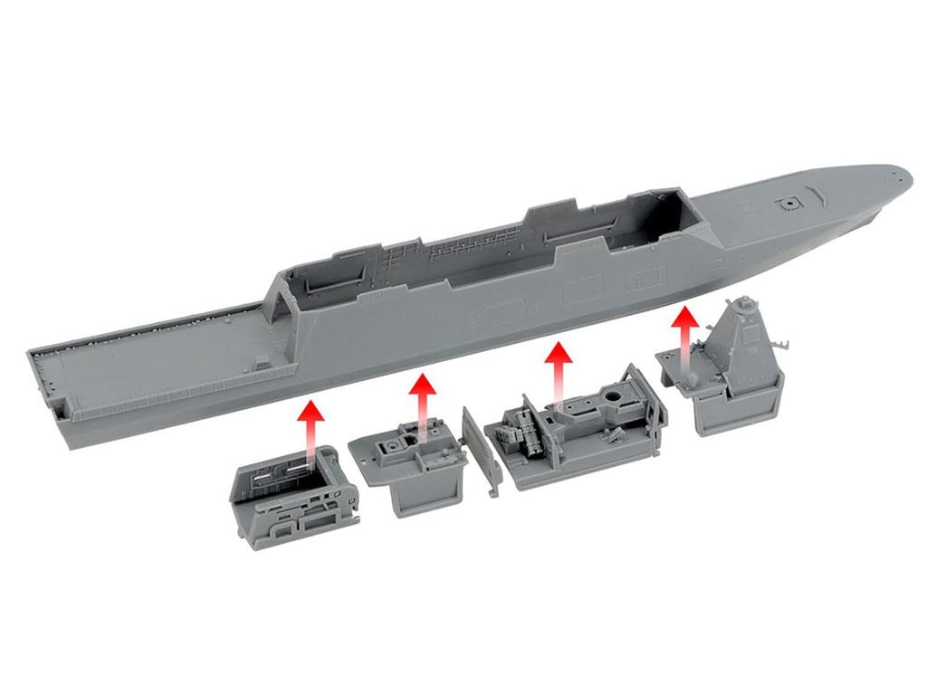Tamiya Waterline Series Japan Maritime Force Destroyer Mogami Plastic Model Kit 31037 1/700 Self-Defense FFM-1