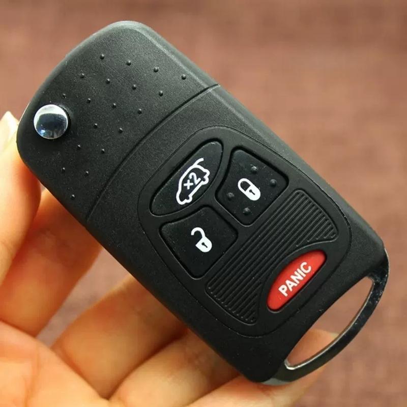 XJMYNB For Chrysler Aspen 300 Dodge Jeep Commander Grand Cherokee 2/3/4/5/6 Buttons Modified Flip Remote Car Key Shell Case