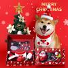 2-Piece Christmas Pet Toy Box Set for Dogs, Including Squeaky Plush Toys and Scarf Neck Wraps, Durable and Safe Chew Toys