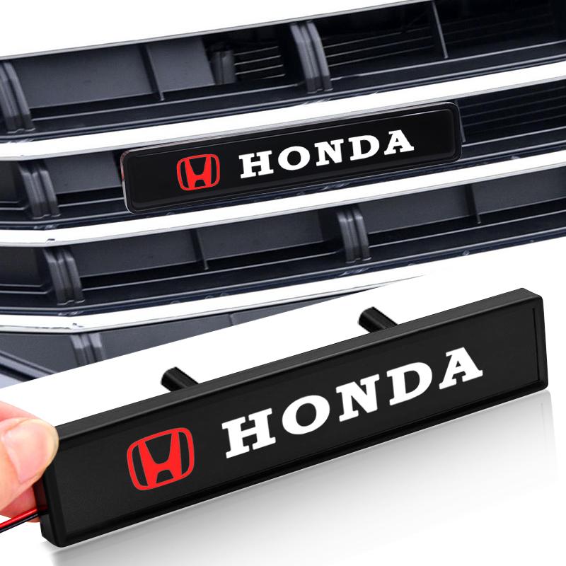 Наклейка на решетку радиатора автомобиля, эмблема R LINE, светодиодная подсветка для Honda CBR300RR CBR600RR CBR1000RR CBR500R CBR650F VFR800 1200 VTX1300