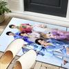 Colorful kpop Artwork Office Rug Chair Mat, Game Carpet, Suitable for Front Door, Bedroom, Living Room, Desk, Holiday Gift