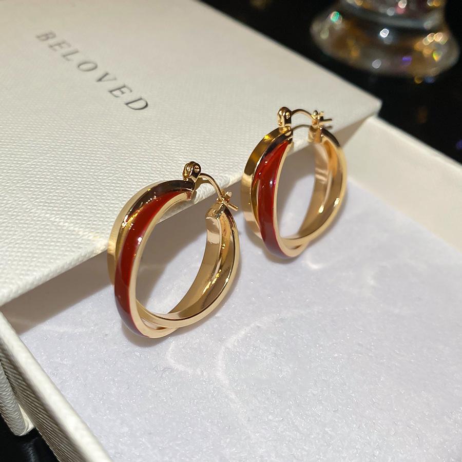 Silver Needle Monet Garden Drip Earrings French Court Style Exquisite Stud Earrings Design Sense Niche Light Luxury Earrings