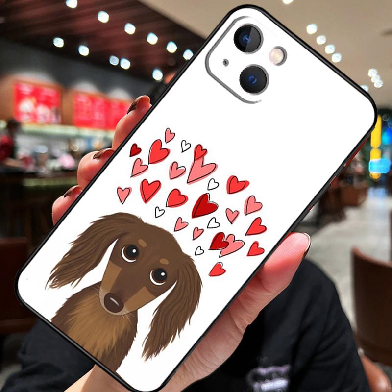 Такса Такса Такса Собака Для iPhone 12 11 14 13 Pro Max Mini XS Max XR X SE 2020 6S 7 8 Plus Чехол Задняя крышка телефона