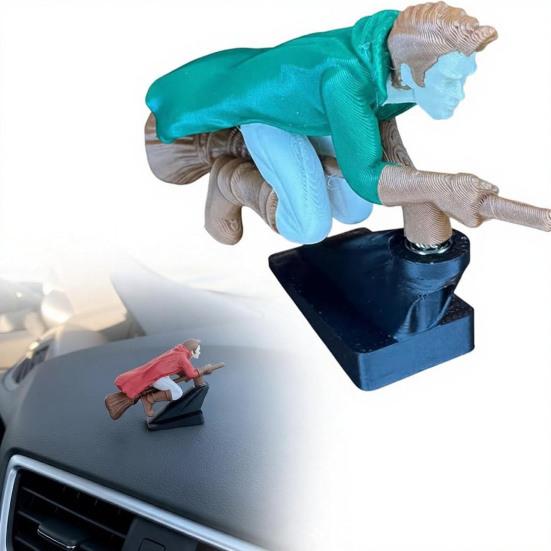 Декор для автомобиля Динамический эффект полета Игрушка со стабильным нескользящим основанием Приборная панель автомобиля Летающая кукла Дрифт Поворот Волшебник Метла Декор