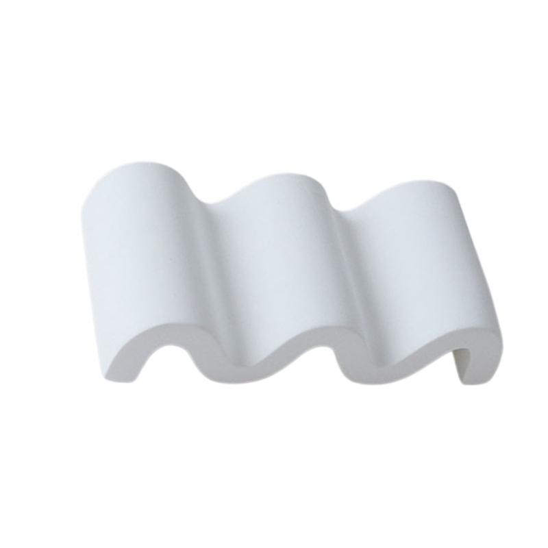 Gypsum Soap Dish With Quick Dry Design Wavy Shape Modern Decors Jewelry Display Rack For Sink Countertop Shower