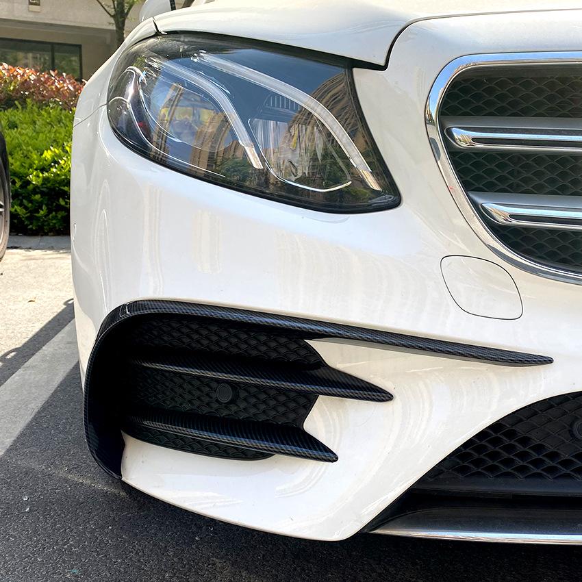 Для Mercedes Benz E-Class W213 AMG LINE 4-ДВЕРНЫЙ 2016-2020 Автомобильный Передний Бампер Губа Сплиттер Спойлер Накладка на Противотуманную Фару Тюнинг