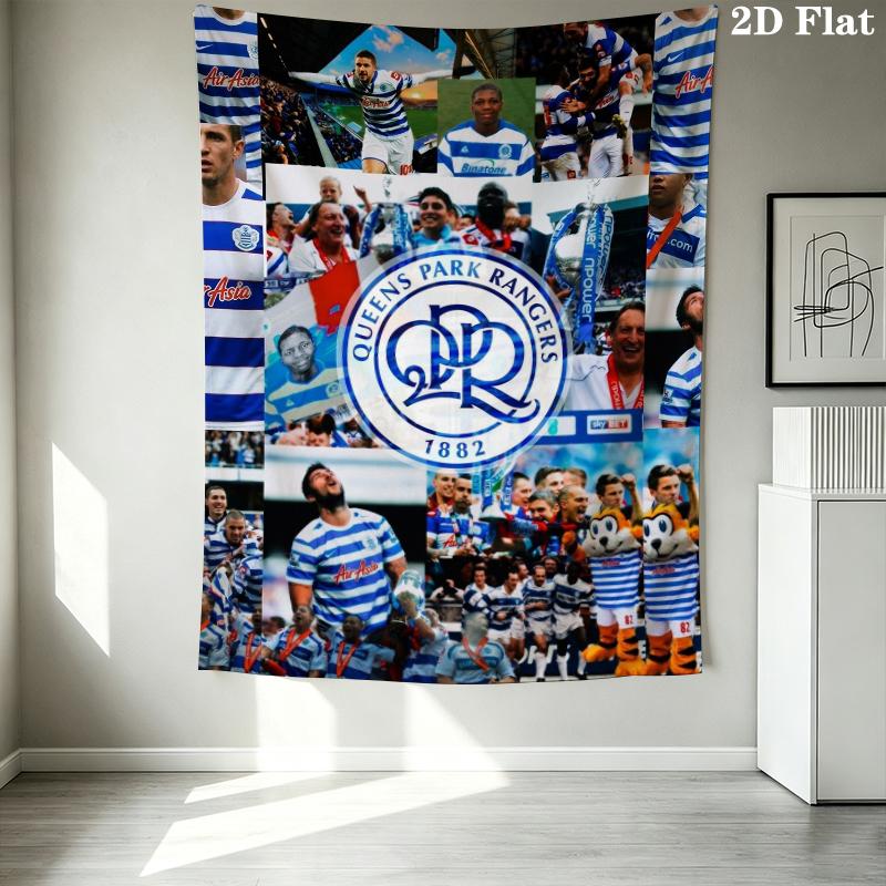 Queens Park Rangers fc Wall Tapestry Aesthetic Wall Hanging Printed Fabric Blanket Decorative Tapestries for Bedroom Living Room Home Decor