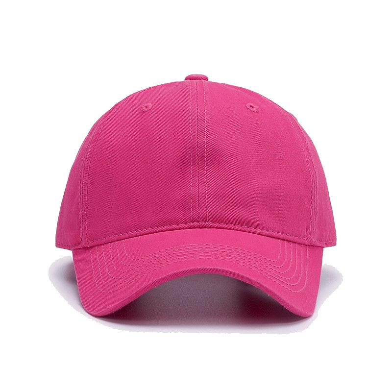 Solid Color Advertising Cap Custom Logo Embroidery PVC Woven Soft Top Baseball Cap Sports Casual Catering Duck Tongue