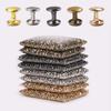 20pcs Double Cap Round Metal Rivet Set, Collision Tacks, Nail Tip, Rock Leather Craft, Shoe Bag, Belt, DIY Clothing Bracelet