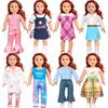 Американская кукла 18 дюймов, одежда для кук, 8 комплектов одежды и аксессуаров для кук 18 дюймов, игрушки для переодевания кукол для девочек и детей