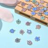 DanLingJewelry 30 шт. Случайные коннекторы-цветы, эмалевые подвески-цветы с двойными петельками для изготовления ювелирных изделий, браслетов