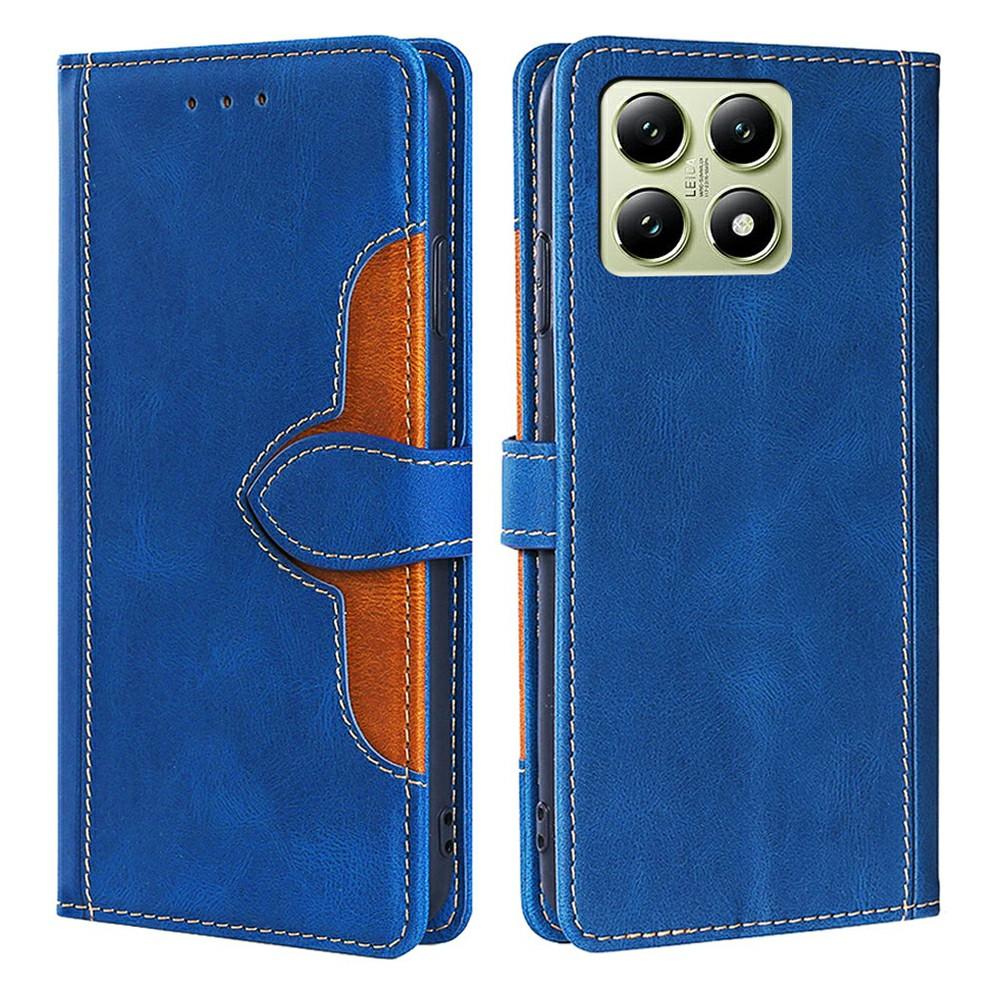 For Xiaomi 14T Case Leather Wallet Phone Cover with Straw Hat Magnetic Clasp