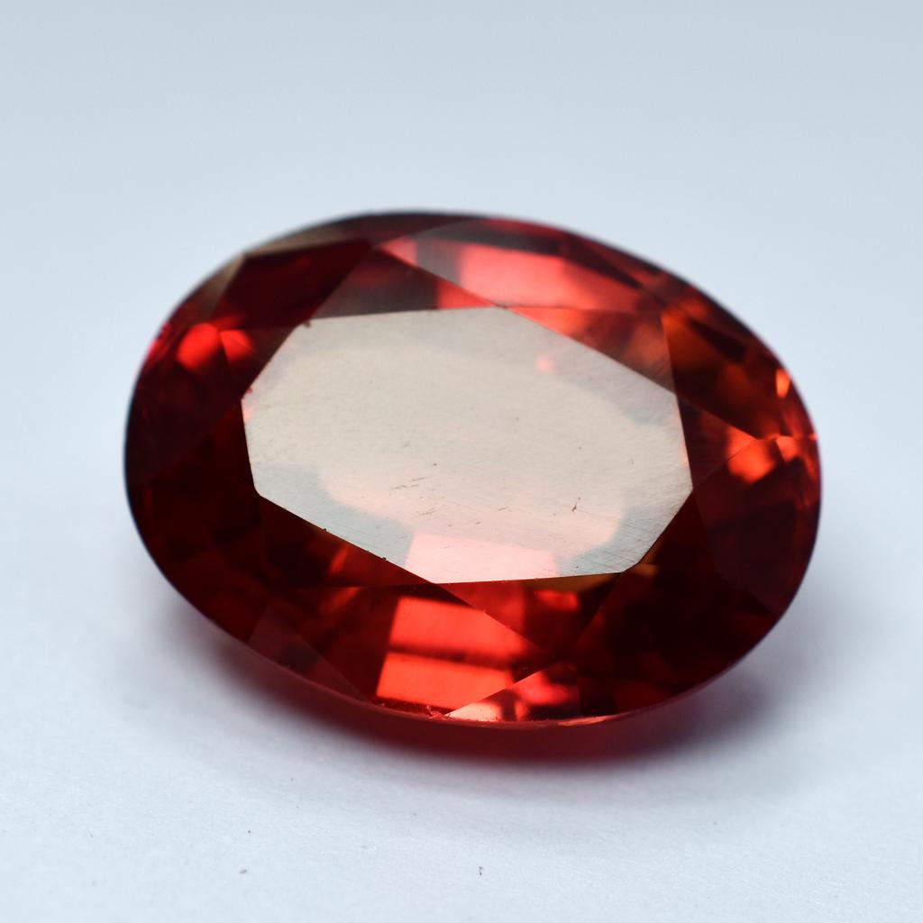 Orange Oval Cut Sapphire 10.5 Ct Natural Ring Size Loose Gemstones