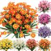 8 связок искусственных цветов хризантемы уличные осенние цветы для украшения не увядающие осенние цветы сад веранда оконный ящик
