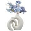 White Ceramic Vase Home Decoration Nordic Flower Pot House Living Room Tabletop Modern Art Luxury Decorative Minimalist Vase