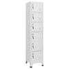 VidaXL Locker Cabinet Light Grey 38x40x180 Cm Steel 339793