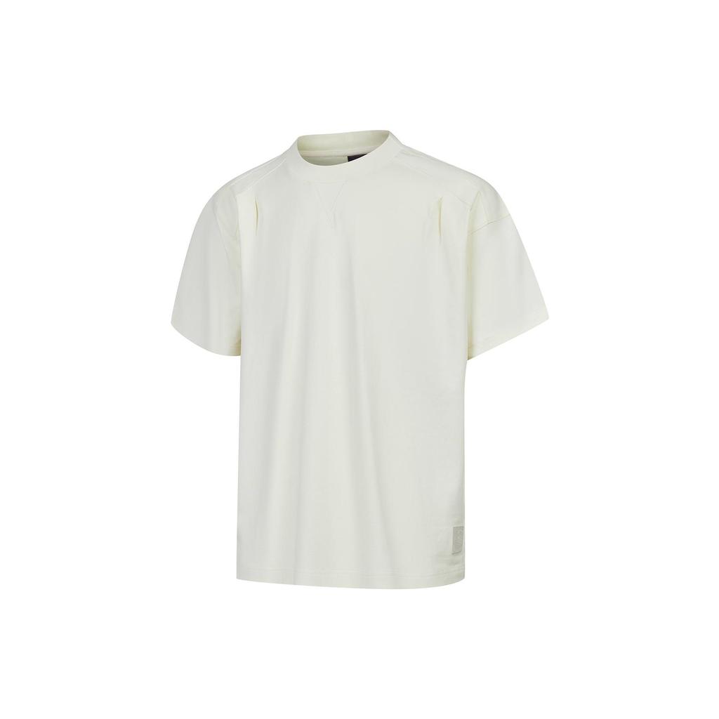 Футболка Li Ning X Jackie Chan Collaboration Kung Fu Series Pure Color Round Neck Casual Short Sleeve T Shirt Men Tops Paper-White AHST061-4