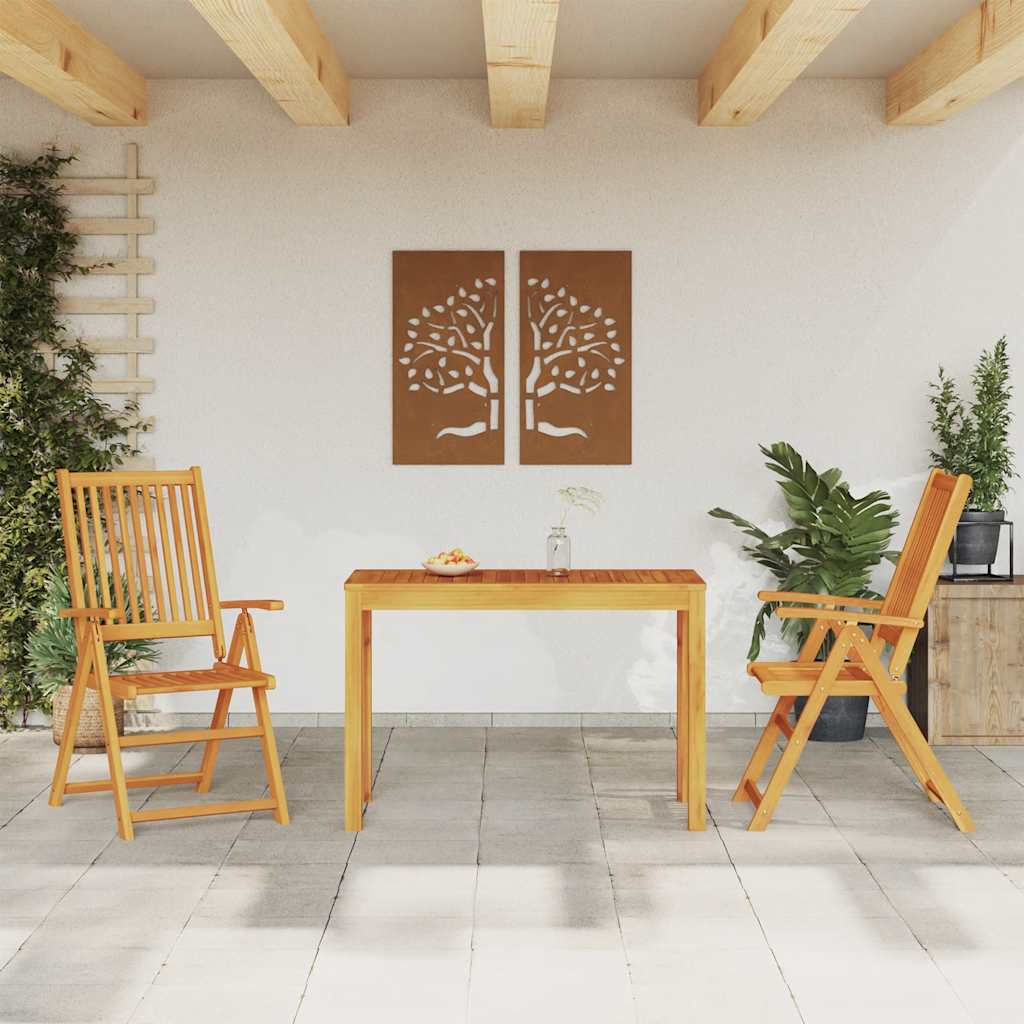 3 Piece Garden Dining Set Solid Acacia Wood
