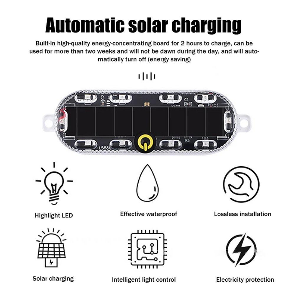 4Pcs RGB LED Warning Light Flashing Mode Electric Vehicle Led Rear Light Night Riding