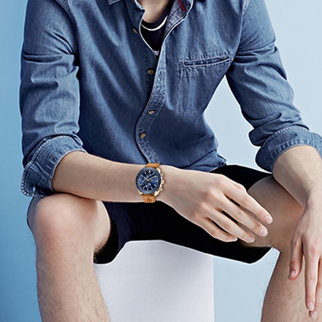 Часы BENYAR AKNIGHT, стильные часы, светящийся хронограф, фиксированный безель, аналоговый календарь, наручные часы, водонепроницаемые, японские кварцевые часы со стальным ремешком