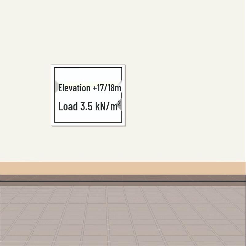 HUATAI HT-FSN-N02 Stainless Steel Electrical Load Sign