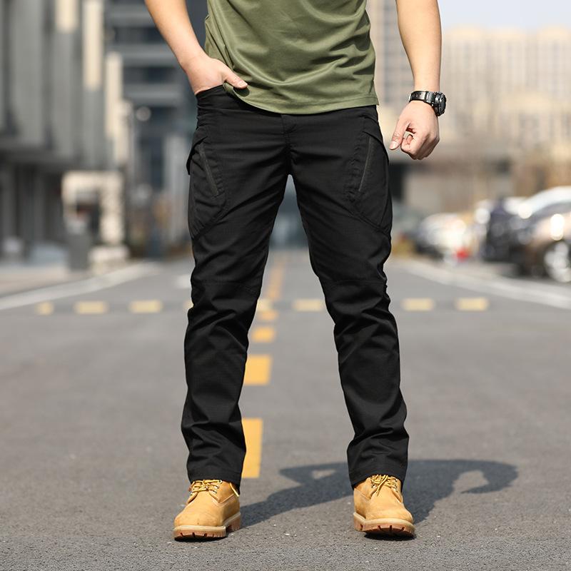 Мужские тактические брюки Slim Fit Водонепроницаемые тренировочные брюки весна-осень Дышащие водонепроницаемые комбинезоны Свободная одежда