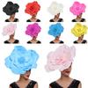 New Feathers Bridal Hair Band Bow Hat Headdress Makeup Prom Large Flower