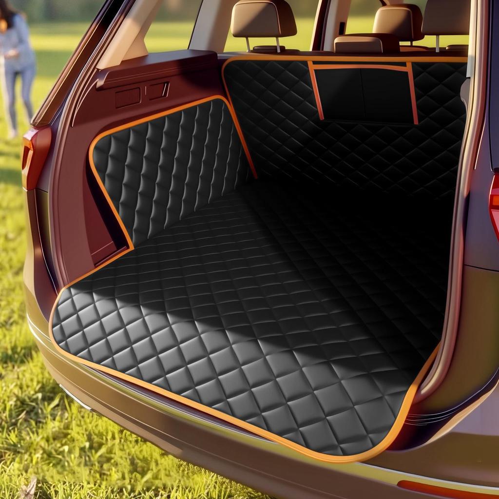 Cargo Liner For Dogs 169x175cm Waterproof Anti-Slip Universal Back Seat Cover Dog Hammock For Sedan SUVs Car Automotive