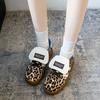 Retro Fashion Leopard Shoes for Women Breathable Leather Flat Shoes Men Non-slip Lace-up Skate Shoes Casual Zapatos Para Mujeres