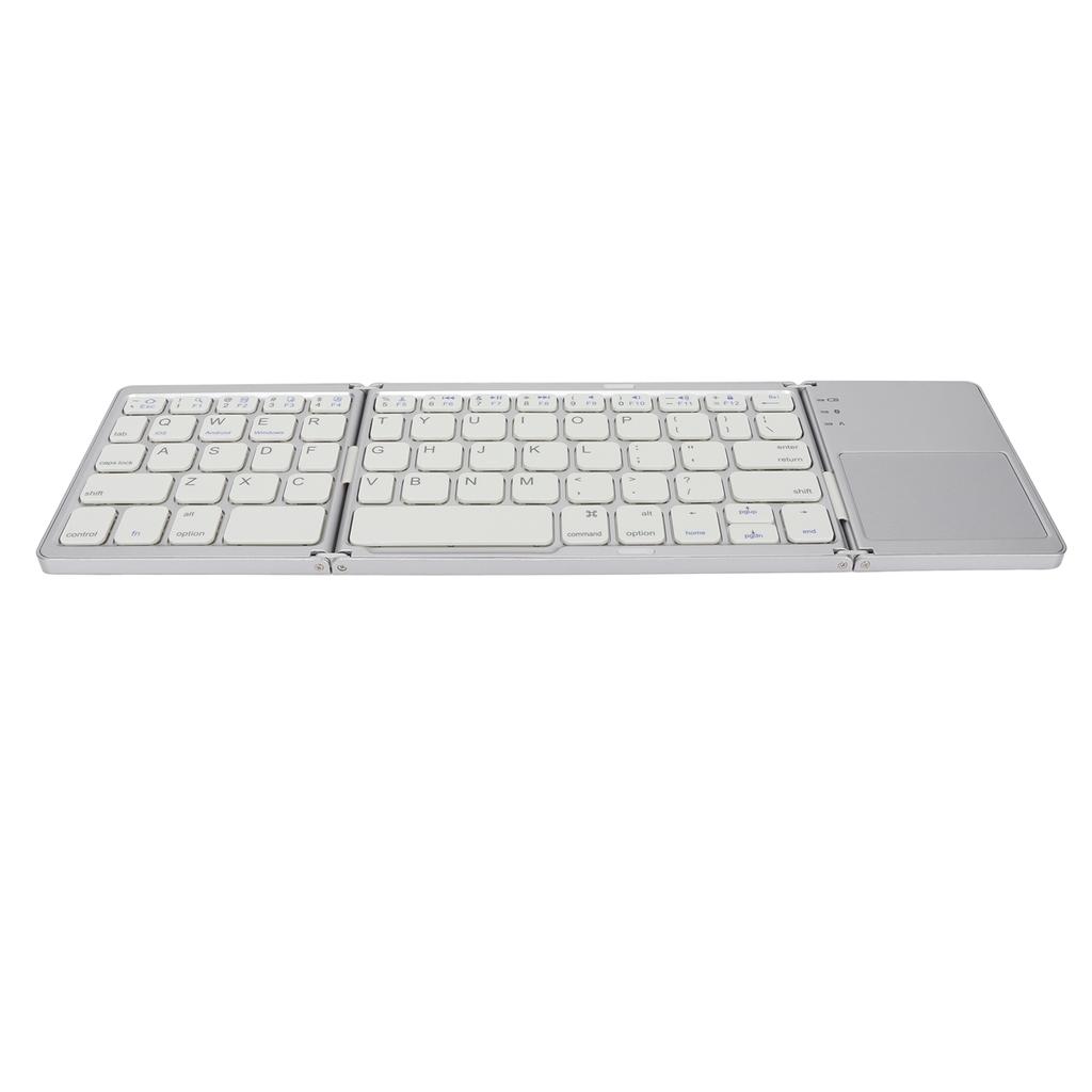 3 Folding Keyboard with Touchpad 63 Keys 10m Connection USB Charging Wireless Keyboard for Smartphone Tablet Laptop Travel
