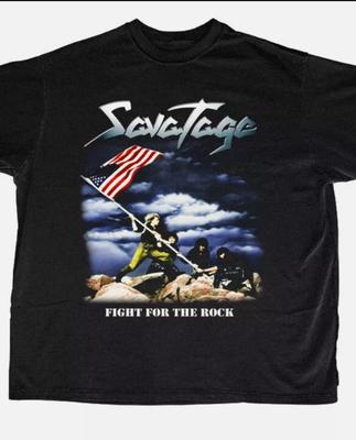 Savatage Fight The Rock Very Rare Classic T-Shirt Gift for Fan ALL COLOR S-5XL