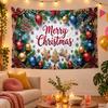 Christmas Theme Wall Tapestry, Xmas Wall Hanging, Holiday Home Bedroom Decoration